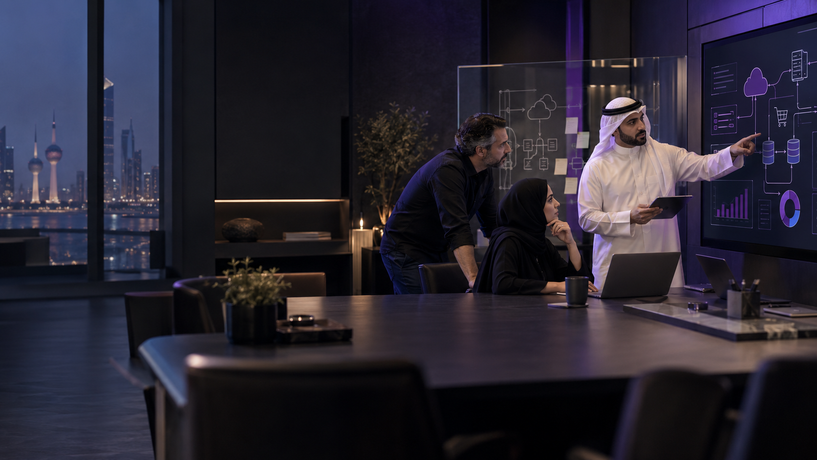 TopDigit team reviewing commerce and cloud architecture